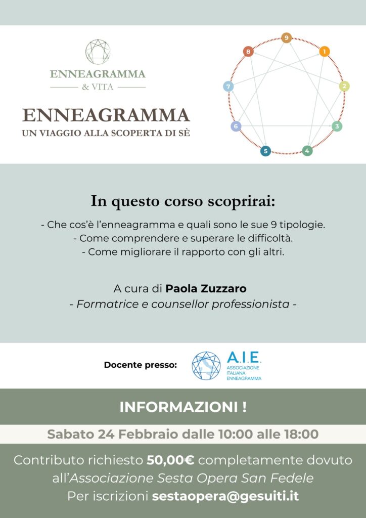 corso effettuato di Enneagramma