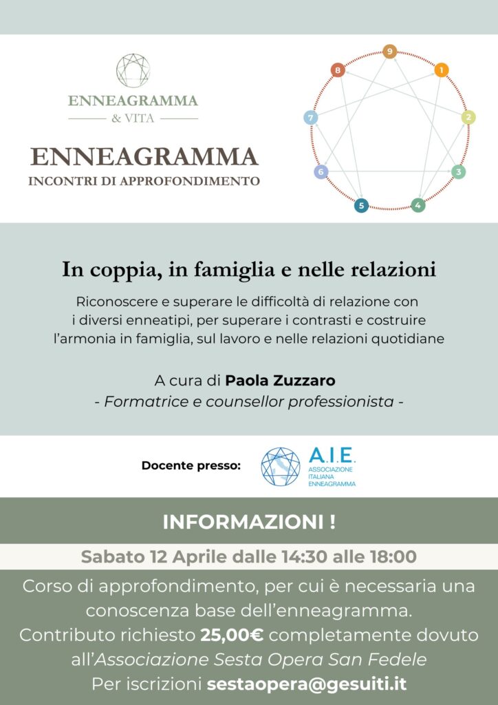 corso effettuato Enneagramma Paola Zuzzaro